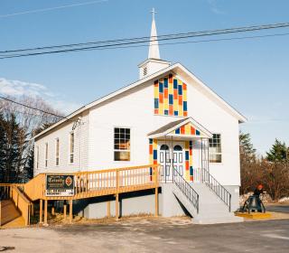 Trinity United Church in Deep Bright, Newfoundland.