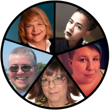 Portraits of presenters of the Gender Diversity series of webinars