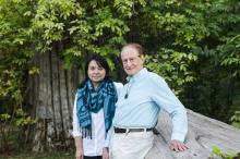 Jenny Morgan (left) and Nathan Zafran of the Awakening Indigenous program.