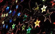 Starry Christmas light display