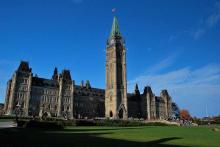 Parliament Hill in Ottawa.