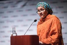 Amina Mohammed, Deputy General-Secretary of the United Nations, addresses the ACT Alliance Assembly in Sweden.