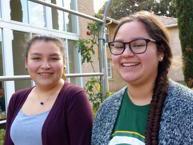Two young Indigenous women, Nicky McKay (left) and Sam Miller (right) are part of the United Church dialogue on reconciliation in Australia. Two young Indigenous women, Nicky McKay (left) and Sam Miller (right) are part of the United Church dialogue on reconciliation in Australia.